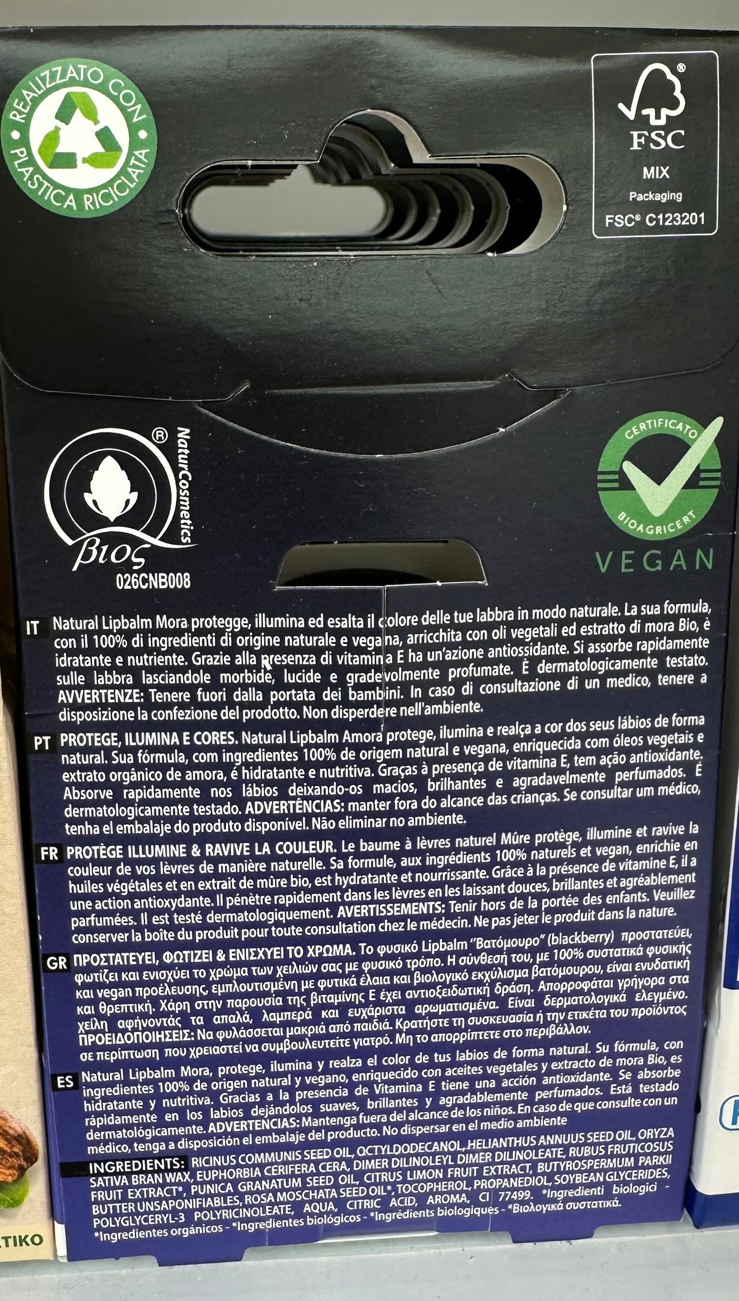 Bálsamo Labial BIO Mora Información