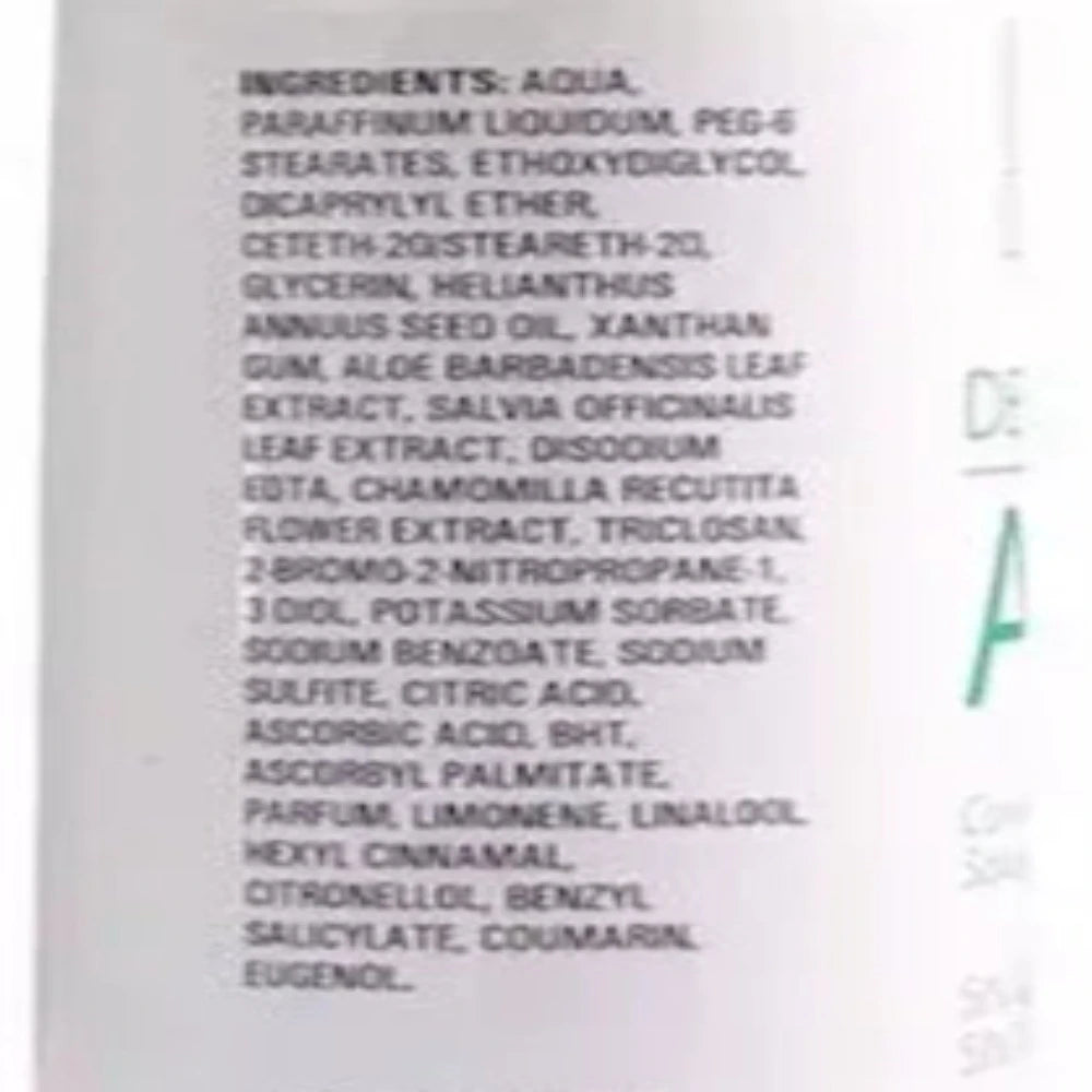Desodorante Roll On Aloe Vera Ingredientes Información