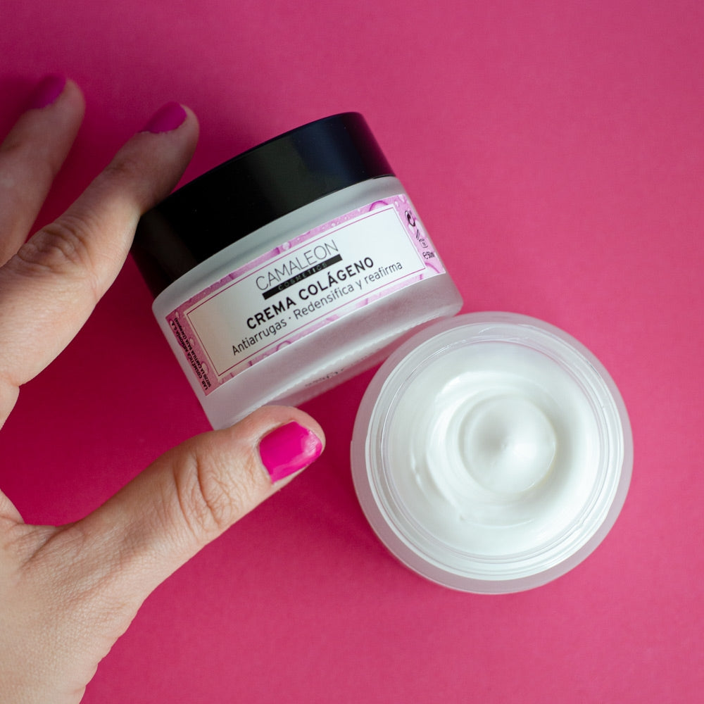 Crema Facial de Colageno Camaleon tamaño