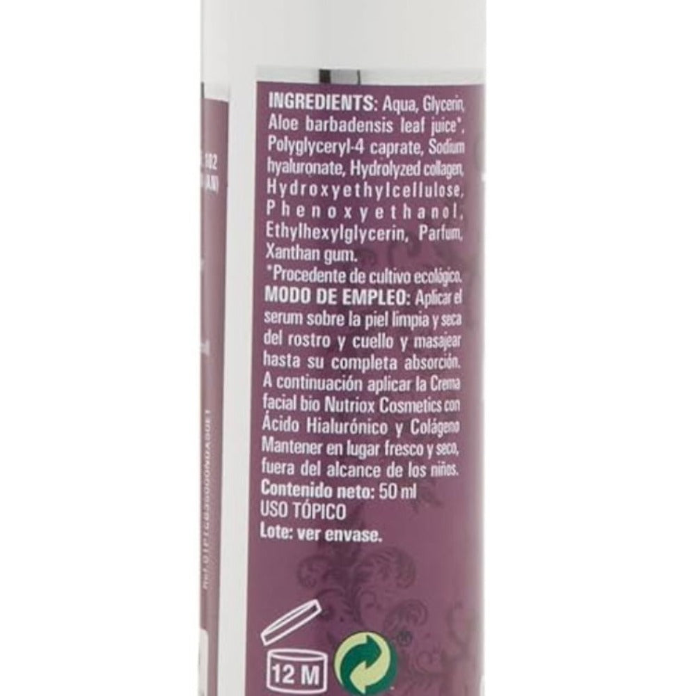 Sérum Facial BIO de Ácido Hialurónico y Colágeno Marino Información