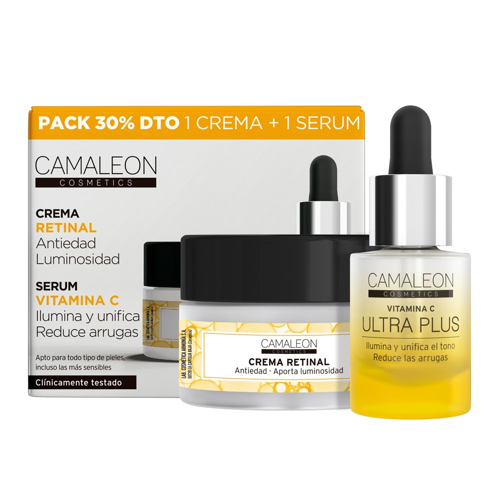 Pack Camaleon Serum y Crema para Piel Firme y Luminosa Vista general
