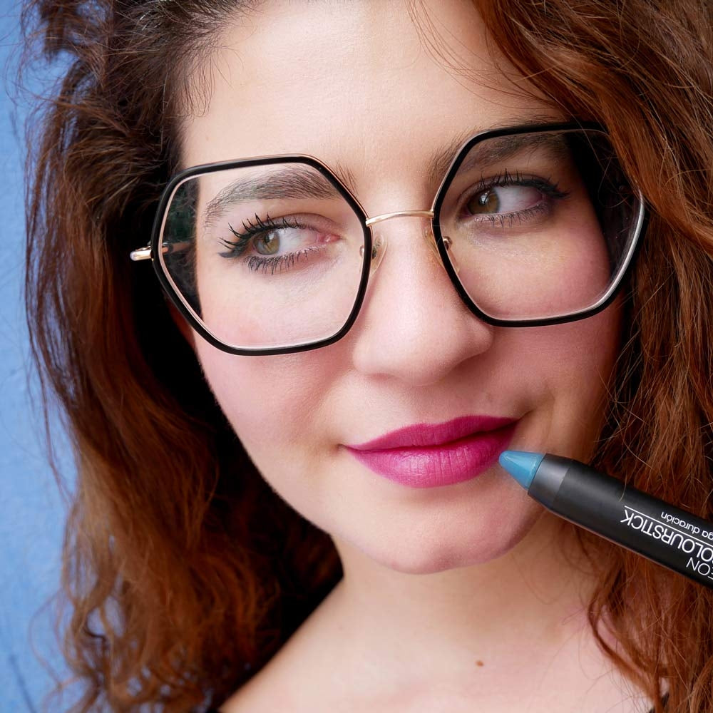 Pintalabios Permanente Camaleon Azul Magic Resultado Final