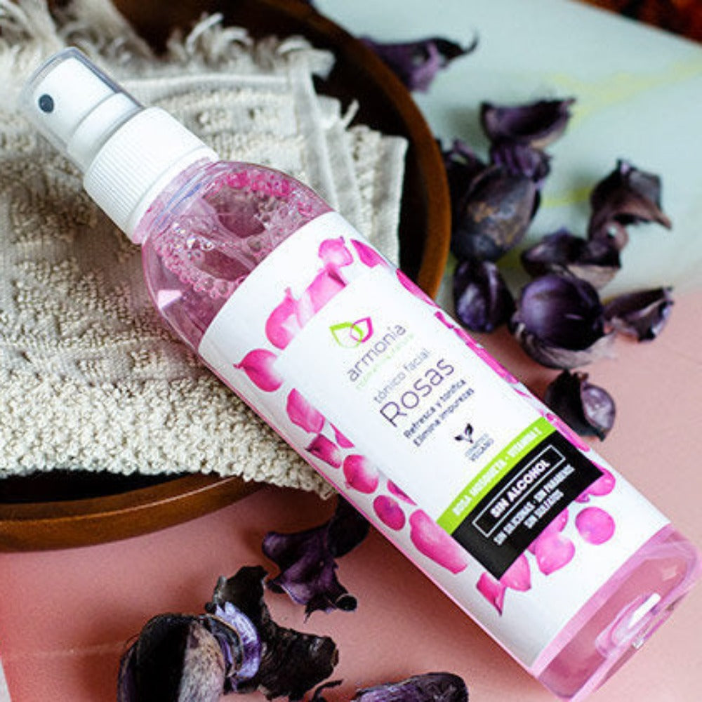 Agua de Rosas Armonía Tónico Facial Natural Tamaño