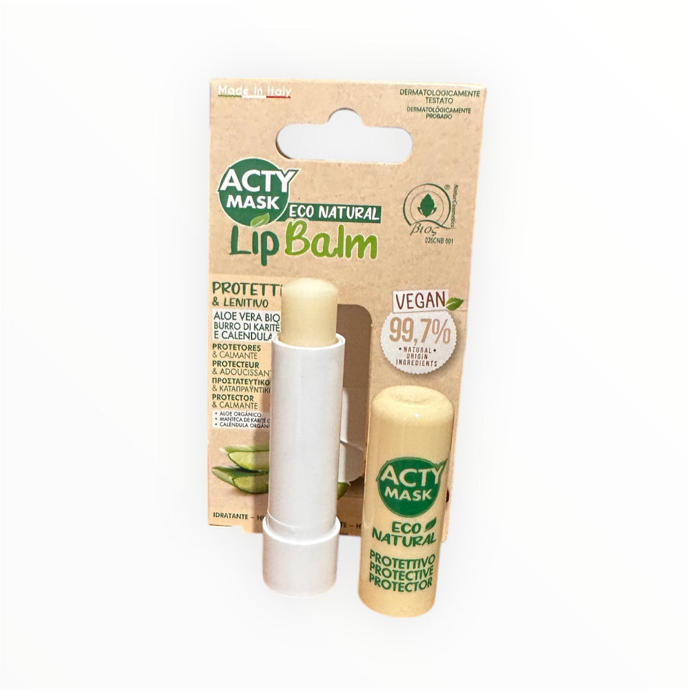 Bálsamo Labial BIO Aloe, Karité y Caléndula Hidratación y Reparación Textura