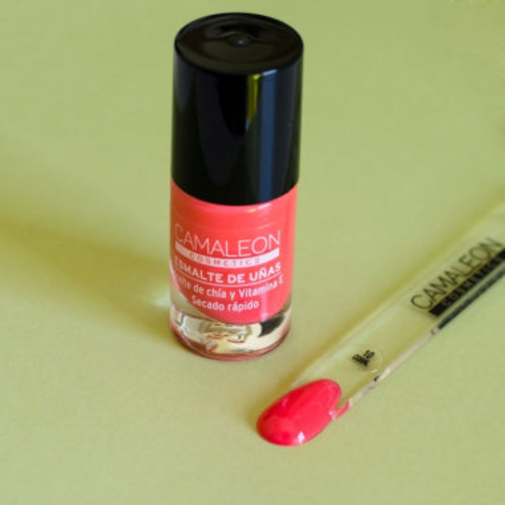 Esmalte de Uñas Larga Duración Color Coral Tamaño