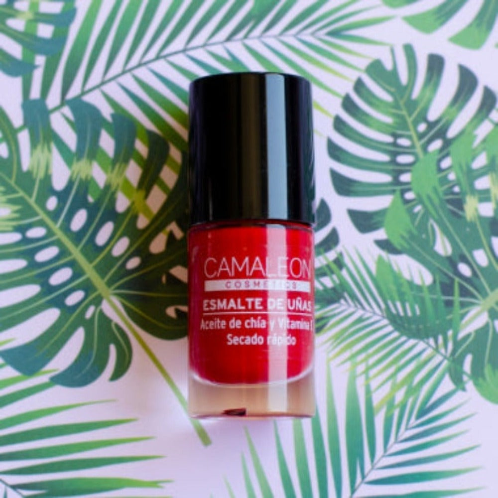 Esmalte de Uñas de Larga Duración color Rojo de Camaleon 1