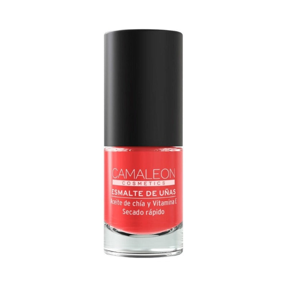 Esmalte de uñas larga duración color coral