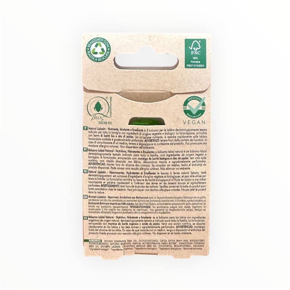 Bálsamo labial BIO Acty Mask Karité, nutre, protege y repara labios agrietados etiqueta